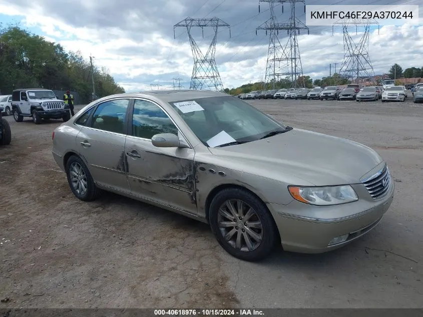 KMHFC46F29A370244 2009 Hyundai Azera Limited