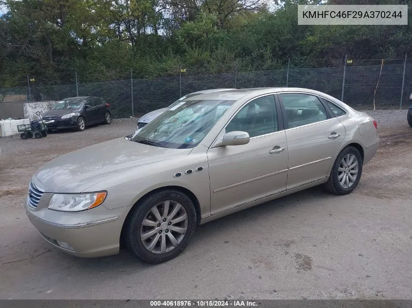 KMHFC46F29A370244 2009 Hyundai Azera Limited