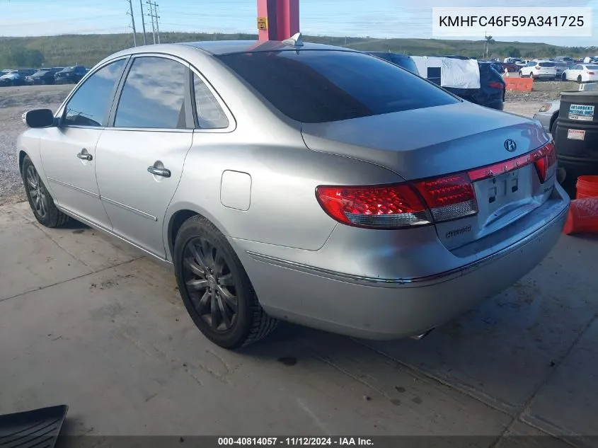 KMHFC46F59A341725 2009 Hyundai Azera Limited