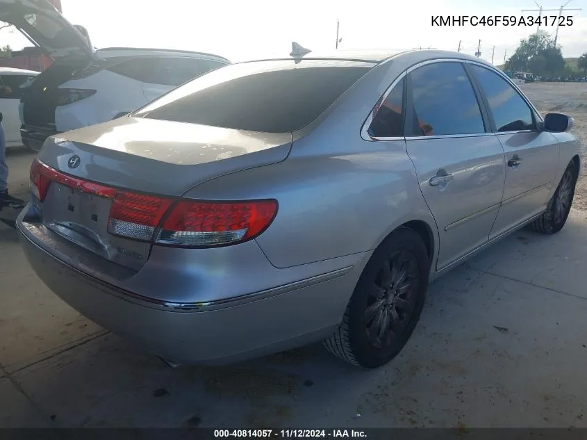 KMHFC46F59A341725 2009 Hyundai Azera Limited