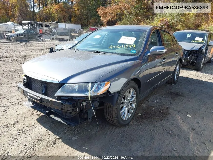 2011 Hyundai Azera Limited VIN: KMHFC4DF9BA535893 Lot: 40611144