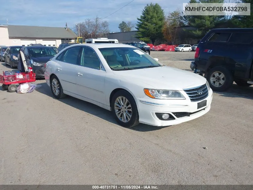 2011 Hyundai Azera Limited VIN: KMHFC4DF0BA532798 Lot: 40731751