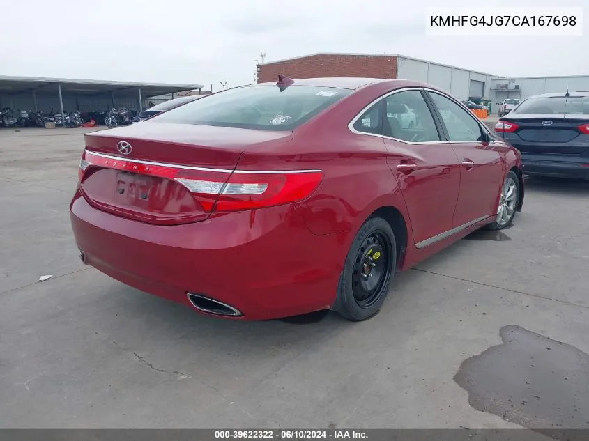 KMHFG4JG7CA167698 2012 Hyundai Azera