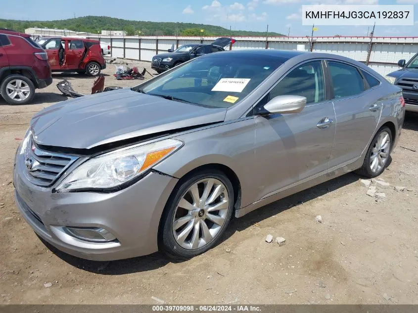 KMHFH4JG3CA192837 2012 Hyundai Azera