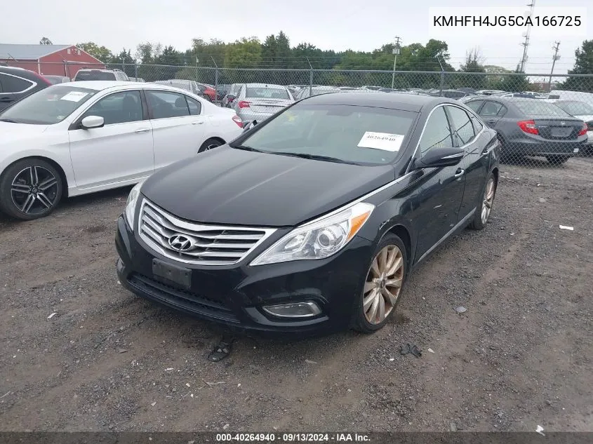 2012 Hyundai Azera VIN: KMHFH4JG5CA166725 Lot: 40264940