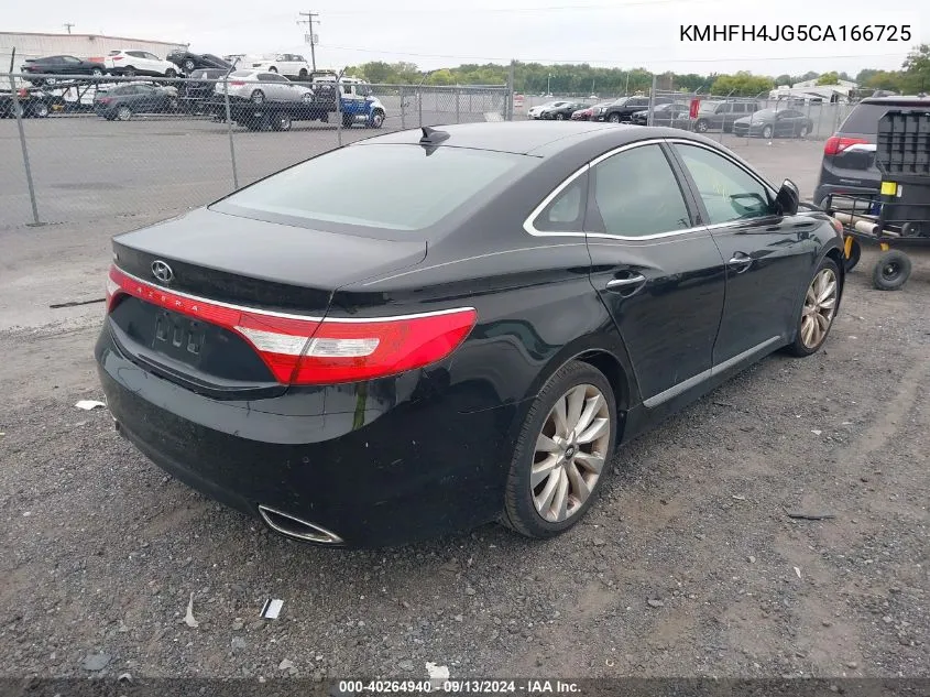 2012 Hyundai Azera VIN: KMHFH4JG5CA166725 Lot: 40264940