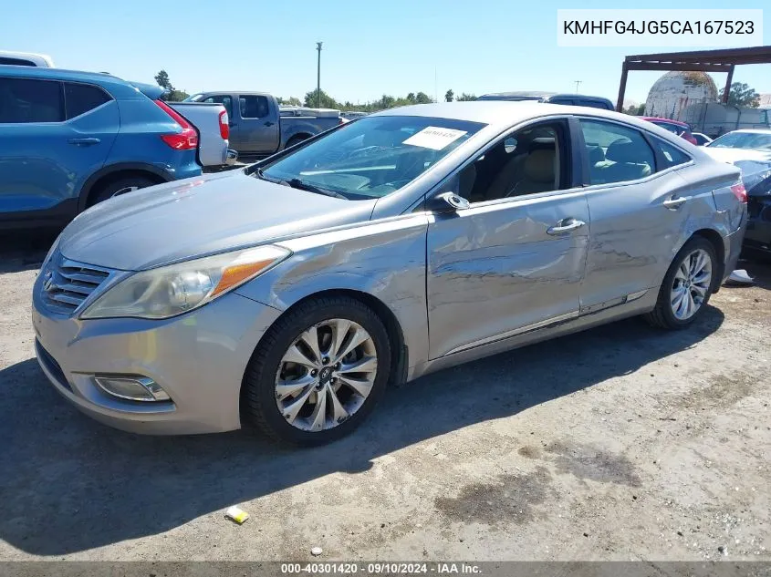 2012 Hyundai Azera VIN: KMHFG4JG5CA167523 Lot: 40301420