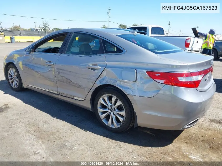 KMHFG4JG5CA167523 2012 Hyundai Azera