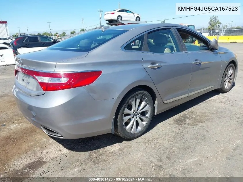 2012 Hyundai Azera VIN: KMHFG4JG5CA167523 Lot: 40301420