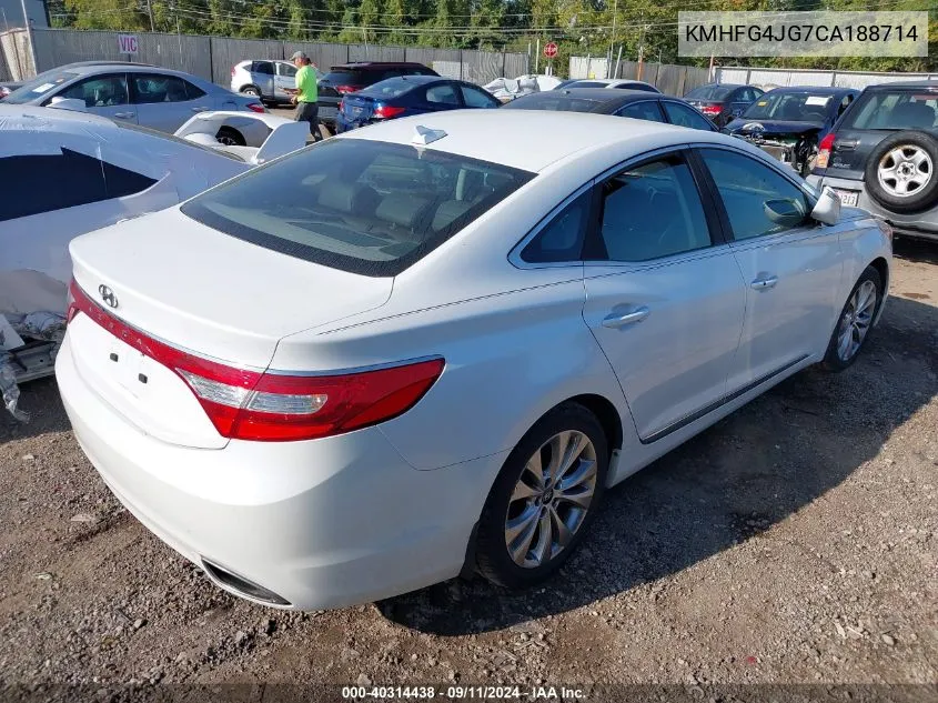 KMHFG4JG7CA188714 2012 Hyundai Azera Gls/Limited