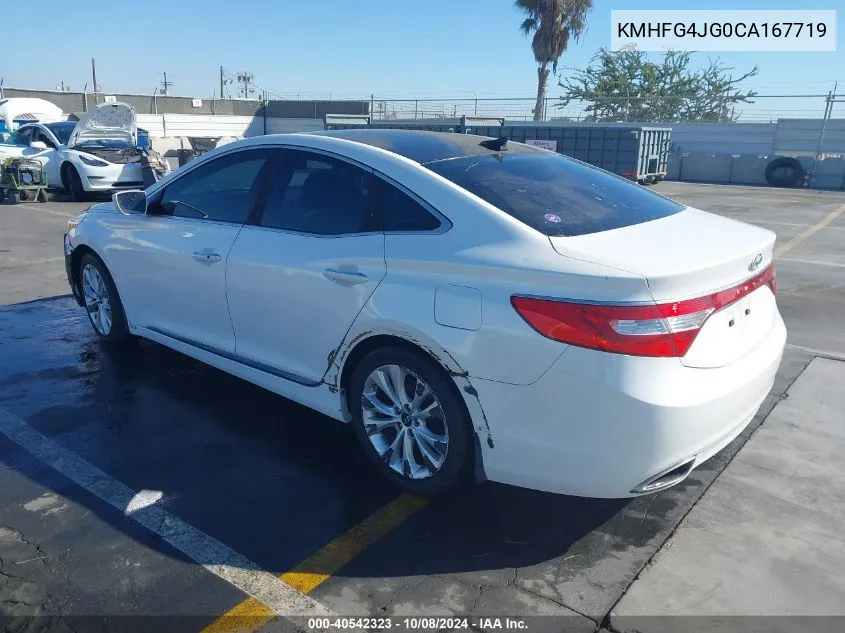 KMHFG4JG0CA167719 2012 Hyundai Azera