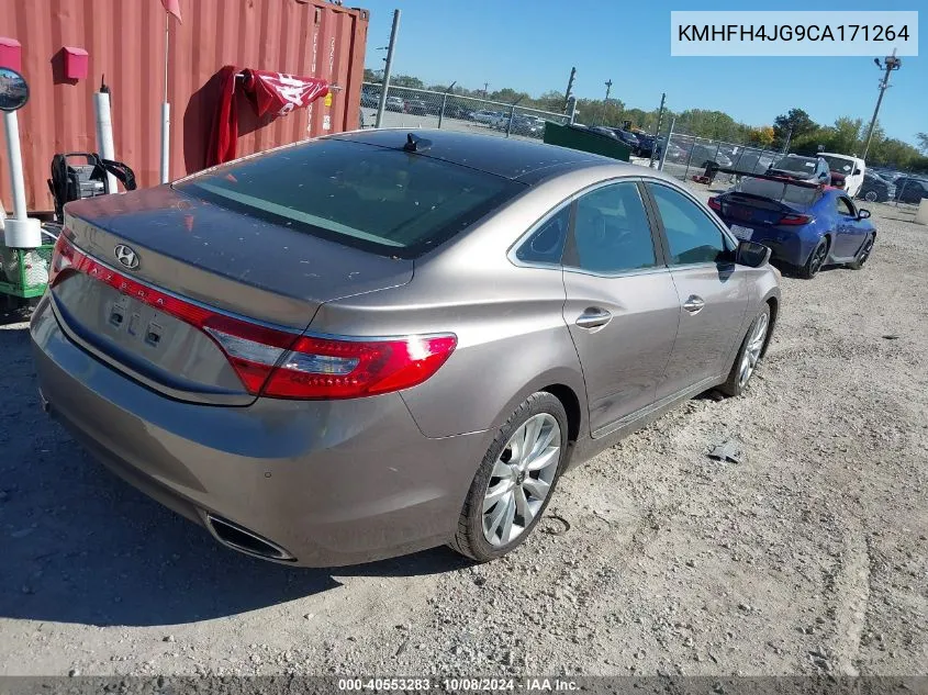 2012 Hyundai Azera Gls/Limited VIN: KMHFH4JG9CA171264 Lot: 40553283