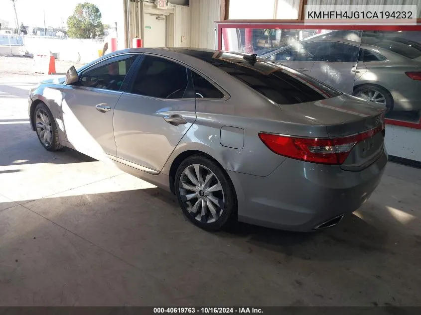 KMHFH4JG1CA194232 2012 Hyundai Azera