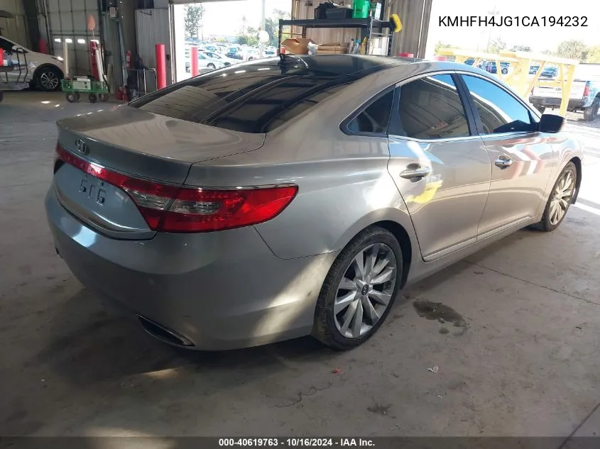 KMHFH4JG1CA194232 2012 Hyundai Azera