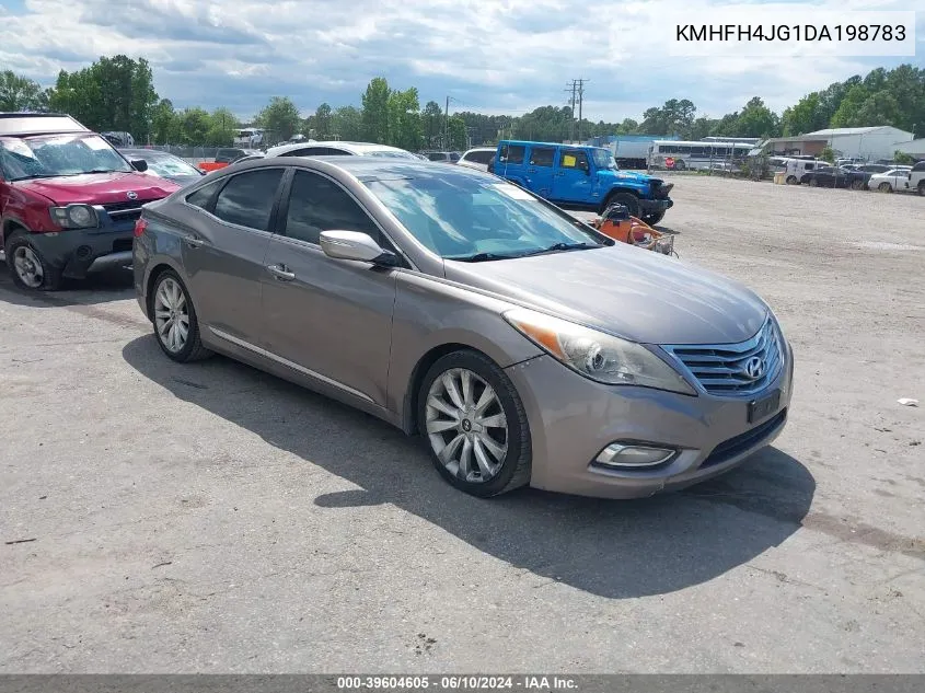 2013 Hyundai Azera VIN: KMHFH4JG1DA198783 Lot: 39604605