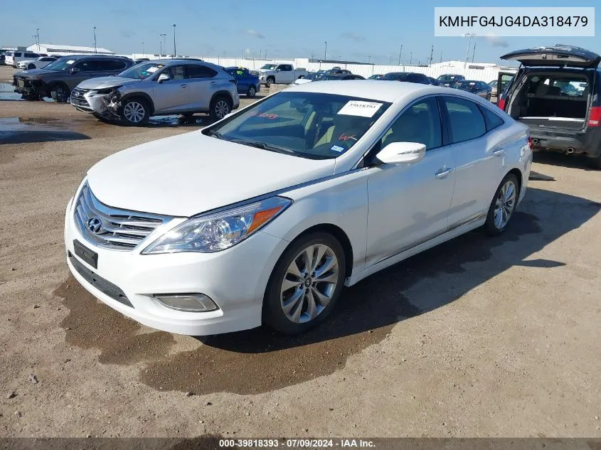 2013 Hyundai Azera VIN: KMHFG4JG4DA318479 Lot: 39818393