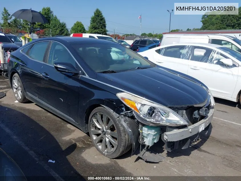 2013 Hyundai Azera VIN: KMHFH4JG1DA205201 Lot: 40010883