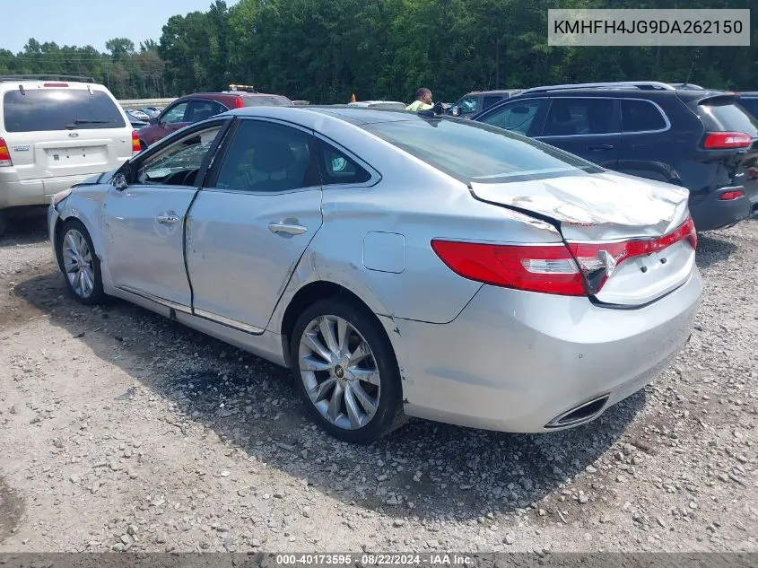 2013 Hyundai Azera VIN: KMHFH4JG9DA262150 Lot: 40173595