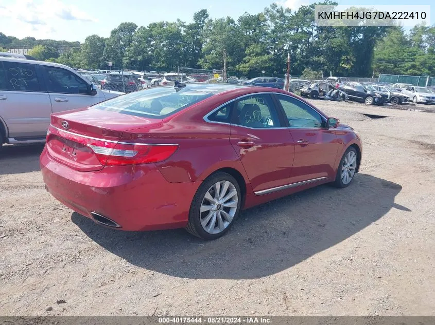 2013 Hyundai Azera VIN: KMHFH4JG7DA222410 Lot: 40175444