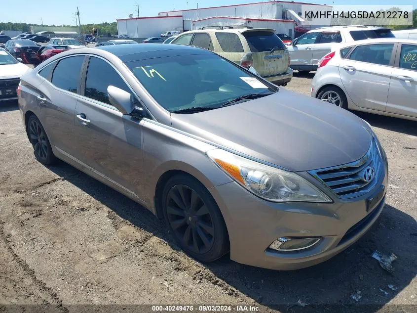 2013 Hyundai Azera VIN: KMHFH4JG5DA212278 Lot: 40249475