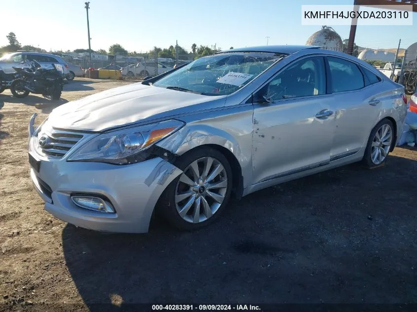 KMHFH4JGXDA203110 2013 Hyundai Azera