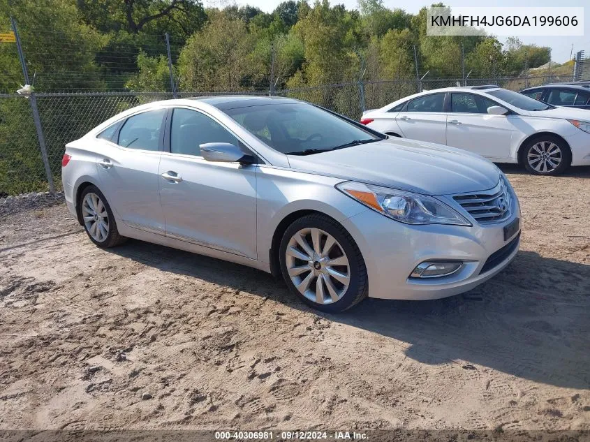 2013 Hyundai Azera VIN: KMHFH4JG6DA199606 Lot: 40306981