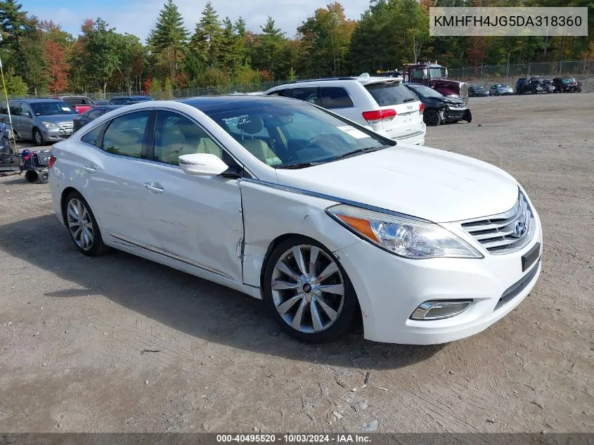 2013 Hyundai Azera VIN: KMHFH4JG5DA318360 Lot: 40495520