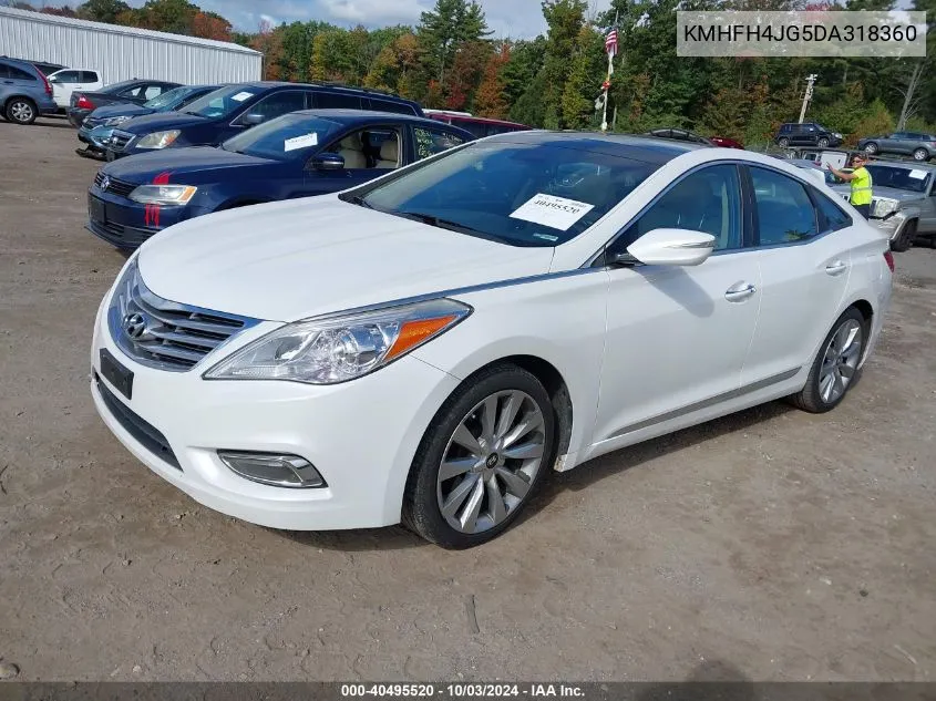 2013 Hyundai Azera VIN: KMHFH4JG5DA318360 Lot: 40495520