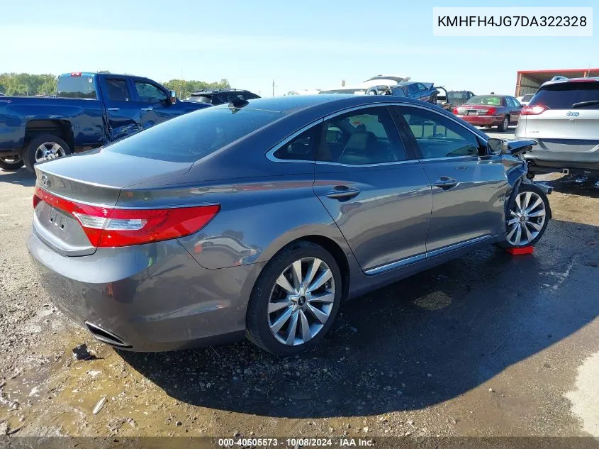 2013 Hyundai Azera VIN: KMHFH4JG7DA322328 Lot: 40505573