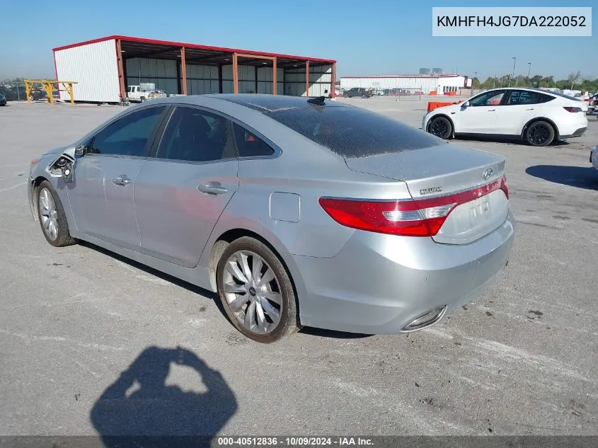 2013 Hyundai Azera Gls/Limited VIN: KMHFH4JG7DA222052 Lot: 40512836