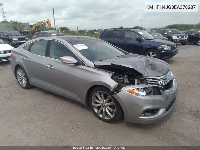 2014 Hyundai Azera Limited VIN: KMHFH4JG0EA378287 Lot: 39573640