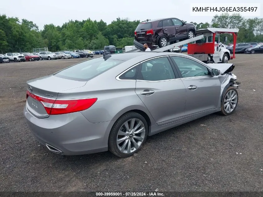 2014 Hyundai Azera Limited VIN: KMHFH4JG6EA355497 Lot: 39959001