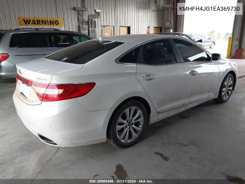 2014 Hyundai Azera Limited VIN: KMHFH4JG1EA369730 Lot: 39980498