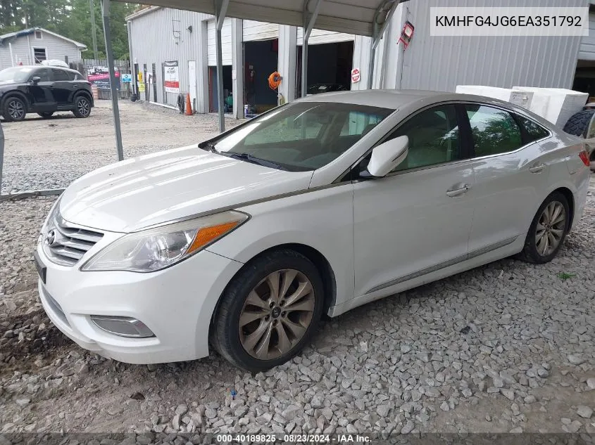 KMHFG4JG6EA351792 2014 Hyundai Azera