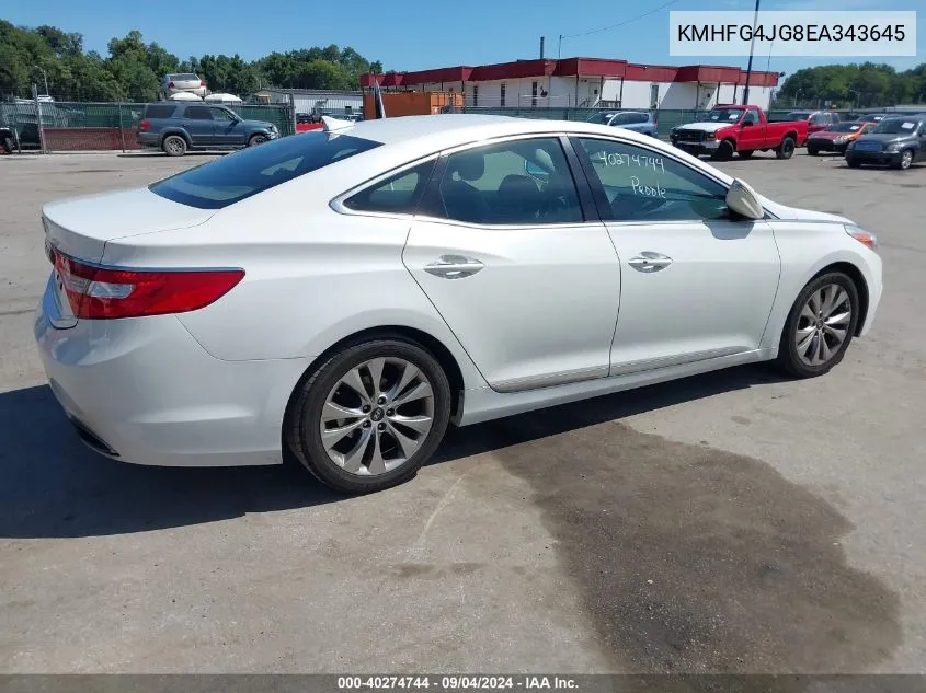 KMHFG4JG8EA343645 2014 Hyundai Azera