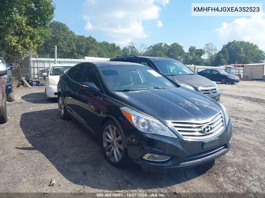 2014 Hyundai Azera Limited VIN: KMHFH4JGXEA352523 Lot: 40510001