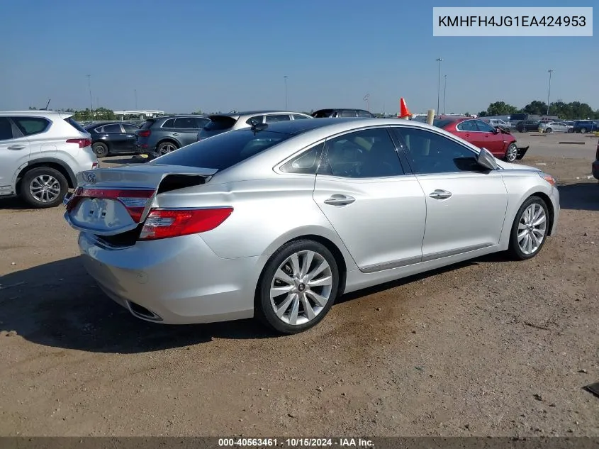 2014 Hyundai Azera Limited VIN: KMHFH4JG1EA424953 Lot: 40563461