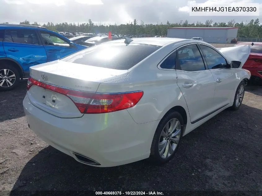 KMHFH4JG1EA370330 2014 Hyundai Azera Limited