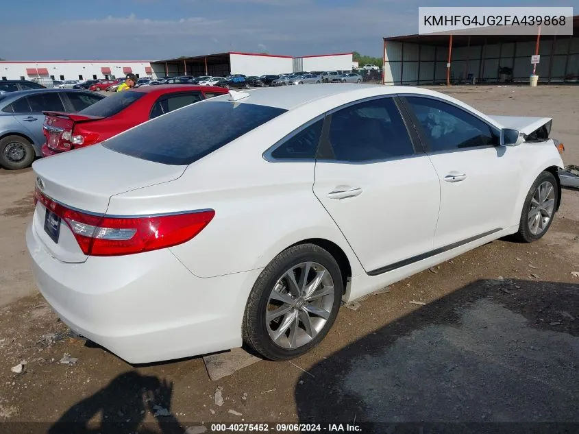 2015 Hyundai Azera VIN: KMHFG4JG2FA439868 Lot: 40275452