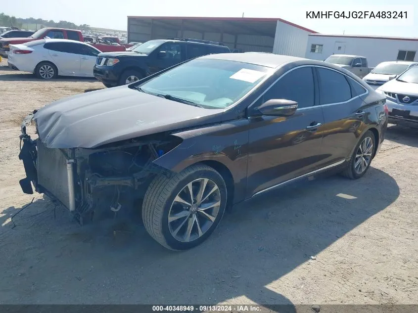 2015 Hyundai Azera VIN: KMHFG4JG2FA483241 Lot: 40348949