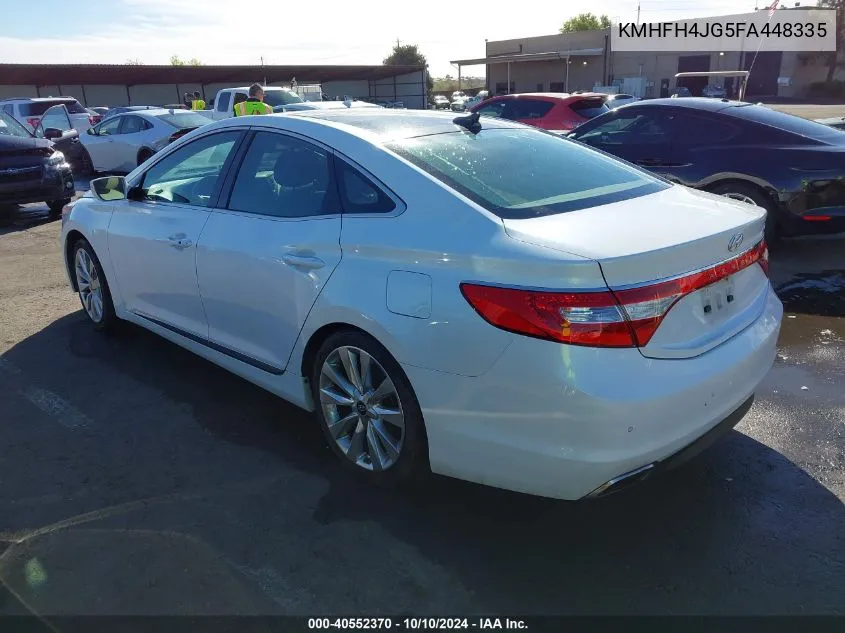 2015 Hyundai Azera Limited VIN: KMHFH4JG5FA448335 Lot: 40552370