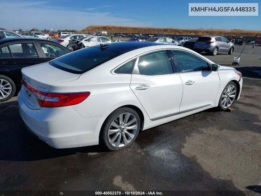 2015 Hyundai Azera Limited VIN: KMHFH4JG5FA448335 Lot: 40552370