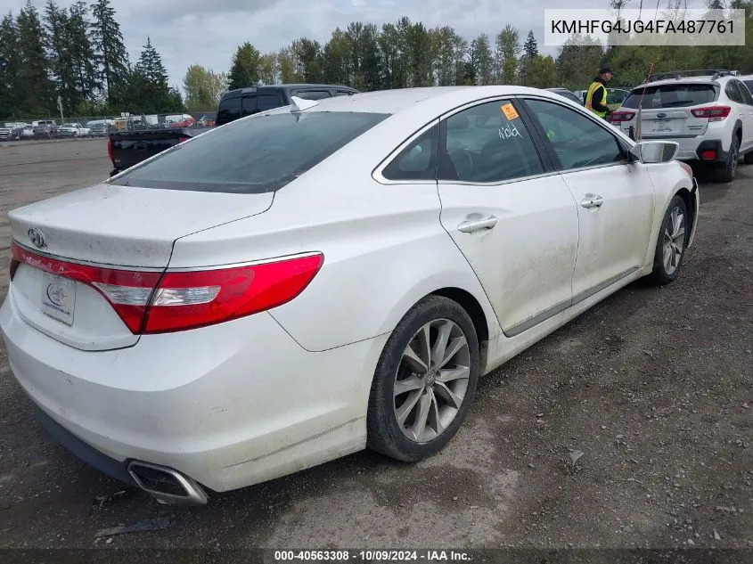 2015 Hyundai Azera VIN: KMHFG4JG4FA487761 Lot: 40563308