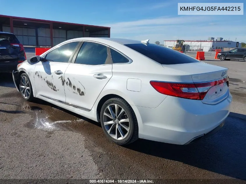 2015 Hyundai Azera VIN: KMHFG4JG5FA442215 Lot: 40574384