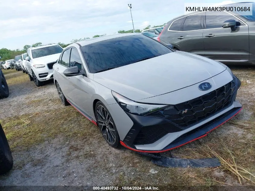 2023 Hyundai Elantra N VIN: KMHLW4AK3PU010684 Lot: 40493732