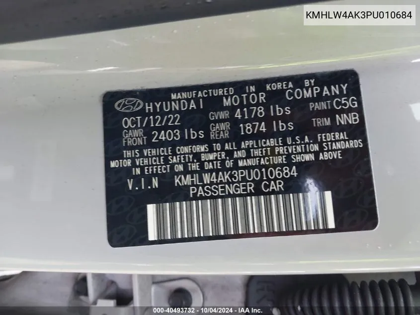 KMHLW4AK3PU010684 2023 Hyundai Elantra N