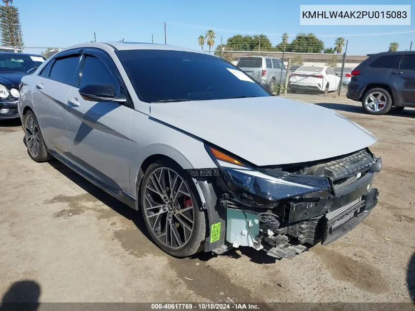 KMHLW4AK2PU015083 2023 Hyundai Elantra N