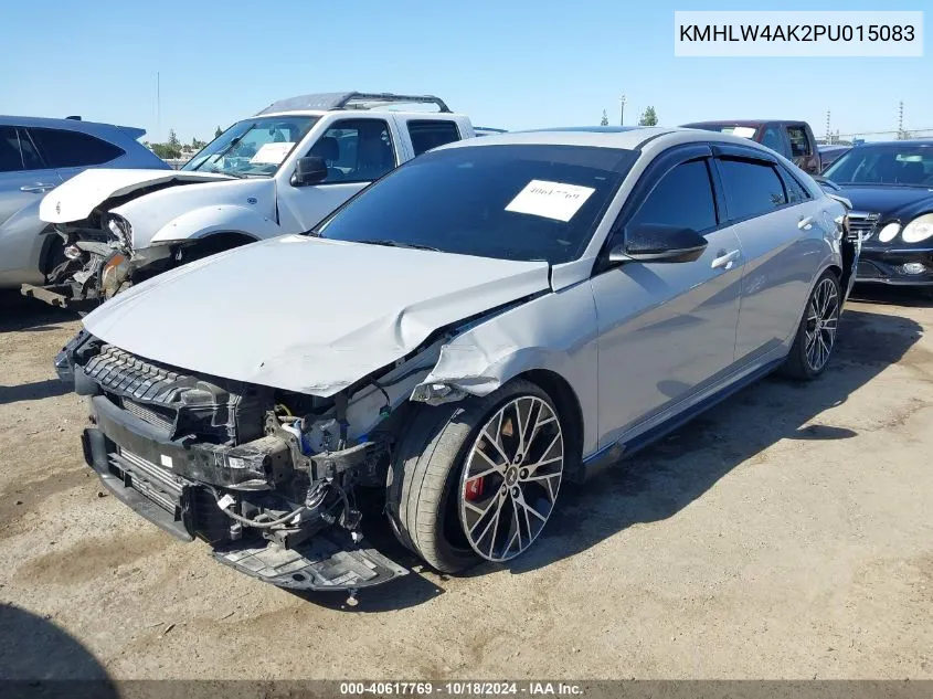 2023 Hyundai Elantra N VIN: KMHLW4AK2PU015083 Lot: 40617769