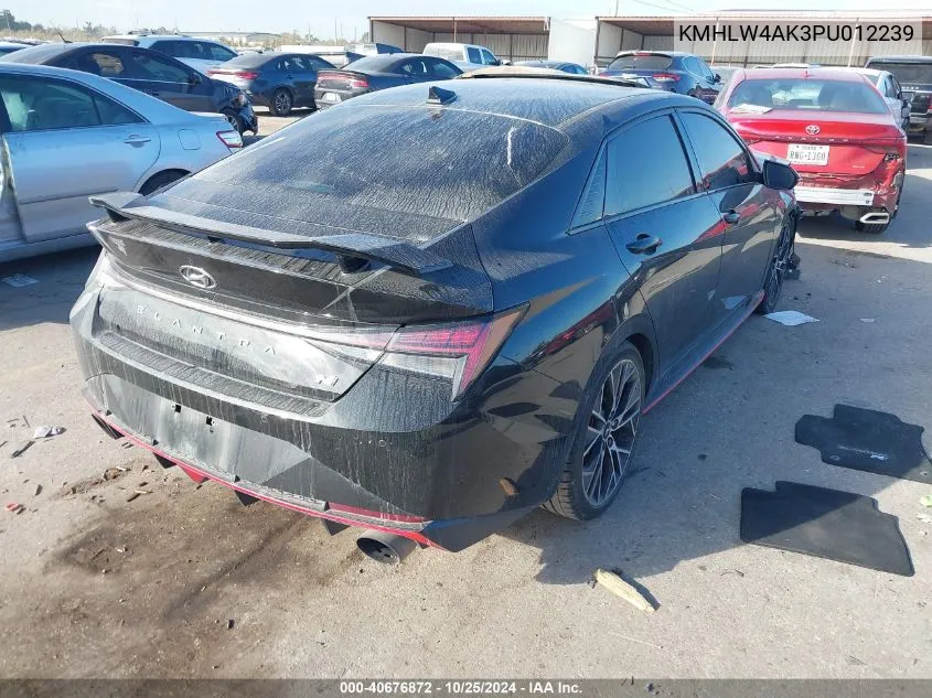 2023 Hyundai Elantra N VIN: KMHLW4AK3PU012239 Lot: 40676872