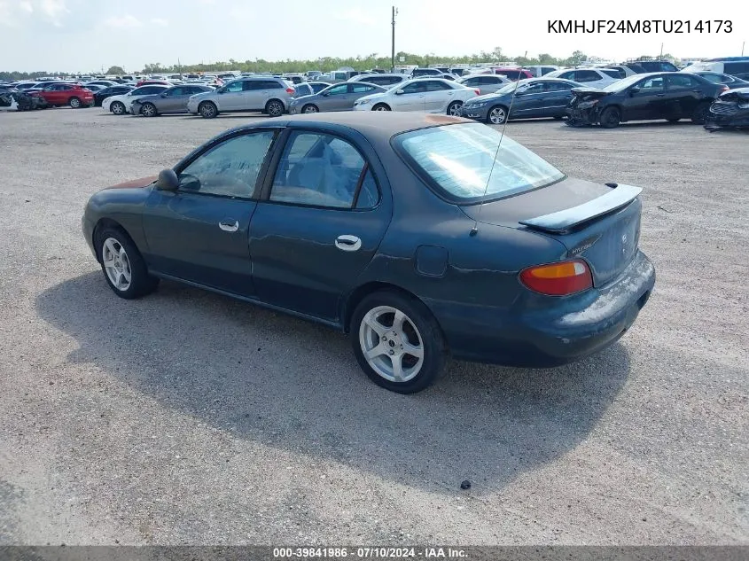 1996 Hyundai Elantra Gl VIN: KMHJF24M8TU214173 Lot: 39841986